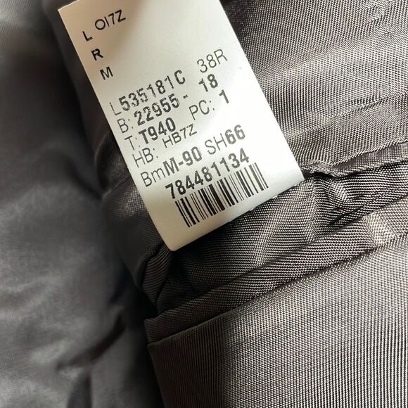 MICHAEL KORS Mens Classic-Fit Wool-Blend Stretch Suit Separate Jacket Size 38R - Picture 10 of 11